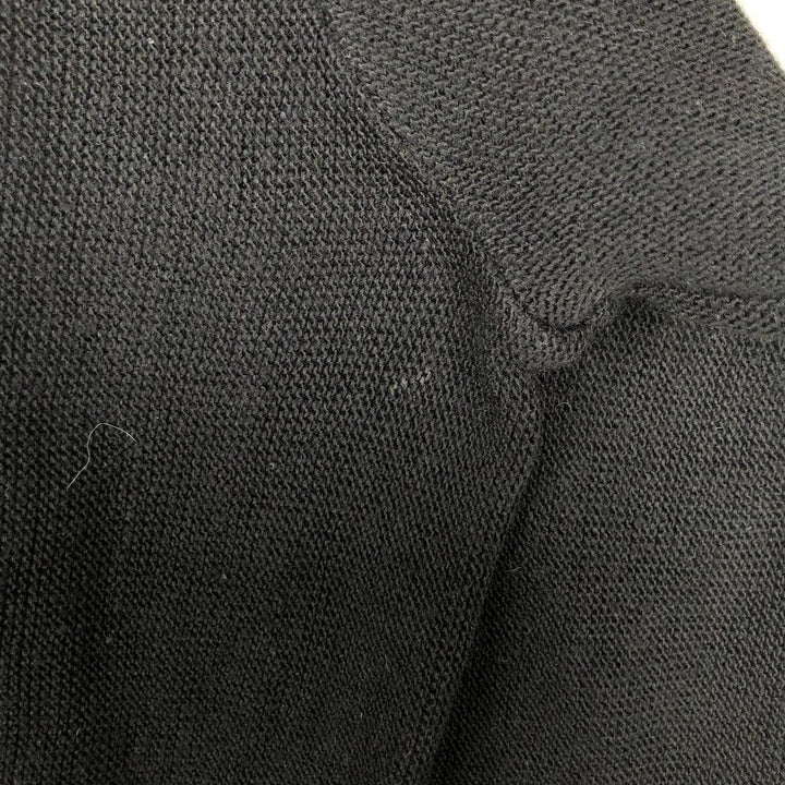 90'S IZOD Acrylic Knit Cardigan Made in USA Men's M Size Vintage unclear black type Vintage Second Hand