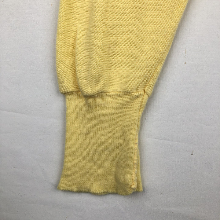 Vintage IZOD acrylic knit cardigan, made in the USA, men's size XL acrylic yellow type Vintage Second Hand