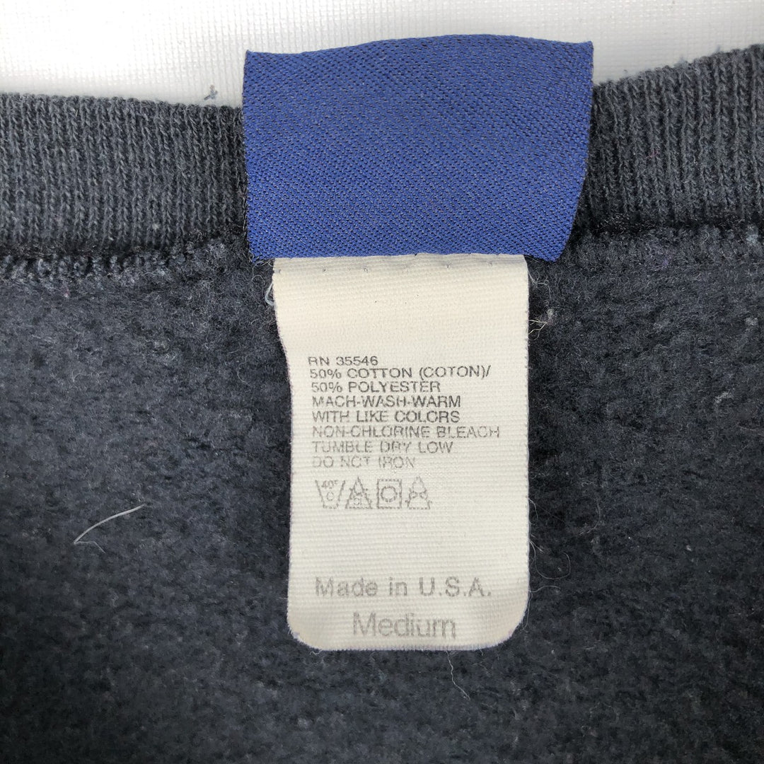Vintage 90'S HONORS plain blank sweatshirt, made in the USA, size M, men's cotton black type Vintage Second Hand