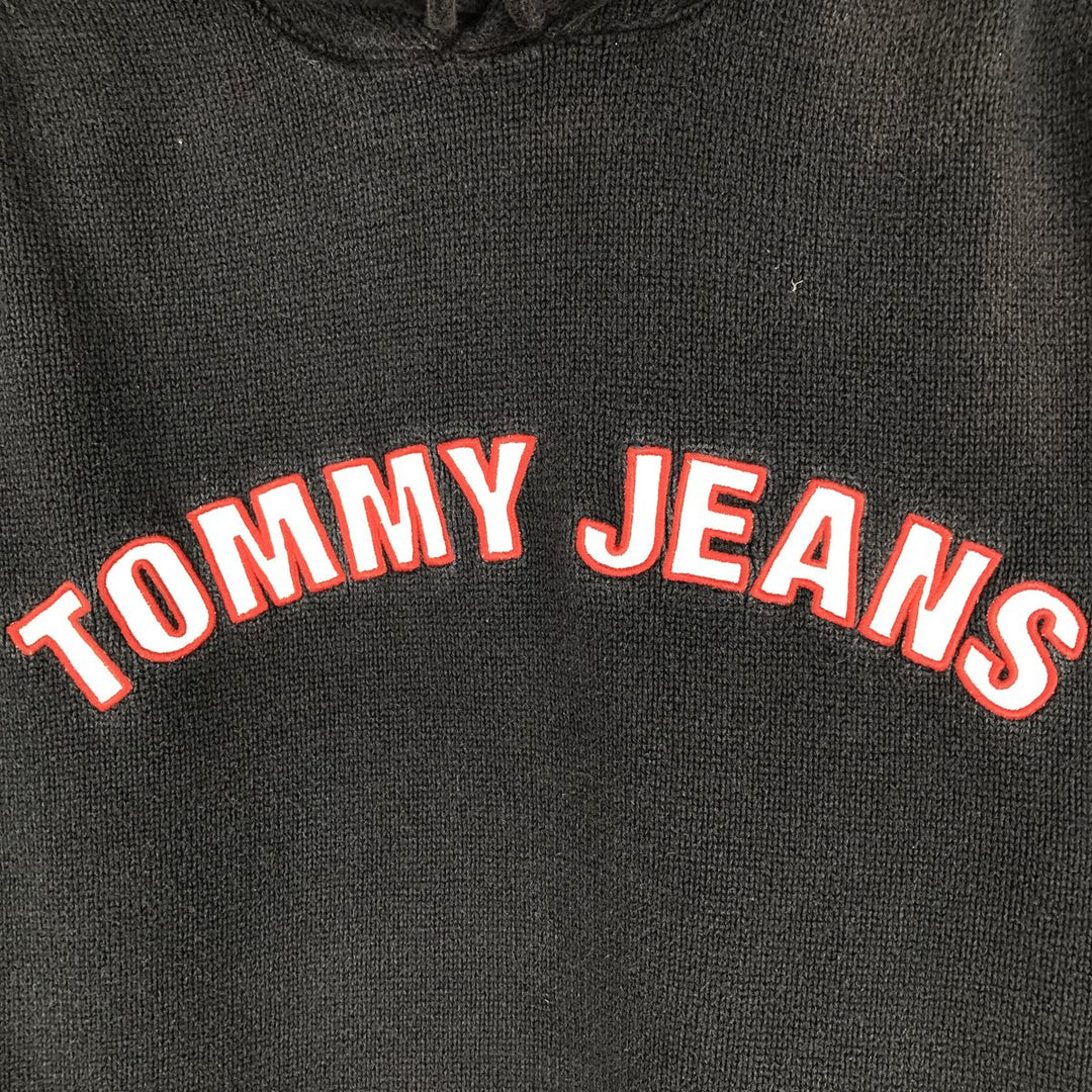 Tommy Hilfiger cotton knit hoodie, men's size XXL (approx.) cotton navy blue type Vintage Second Hand