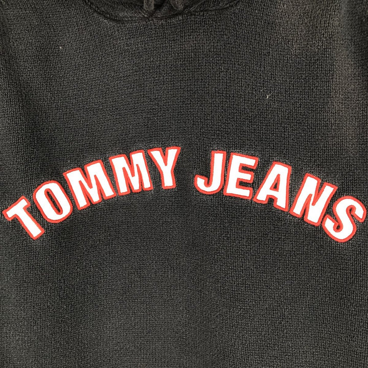 Tommy Hilfiger cotton knit hoodie, men's size XXL (approx.) cotton navy blue type Vintage Second Hand