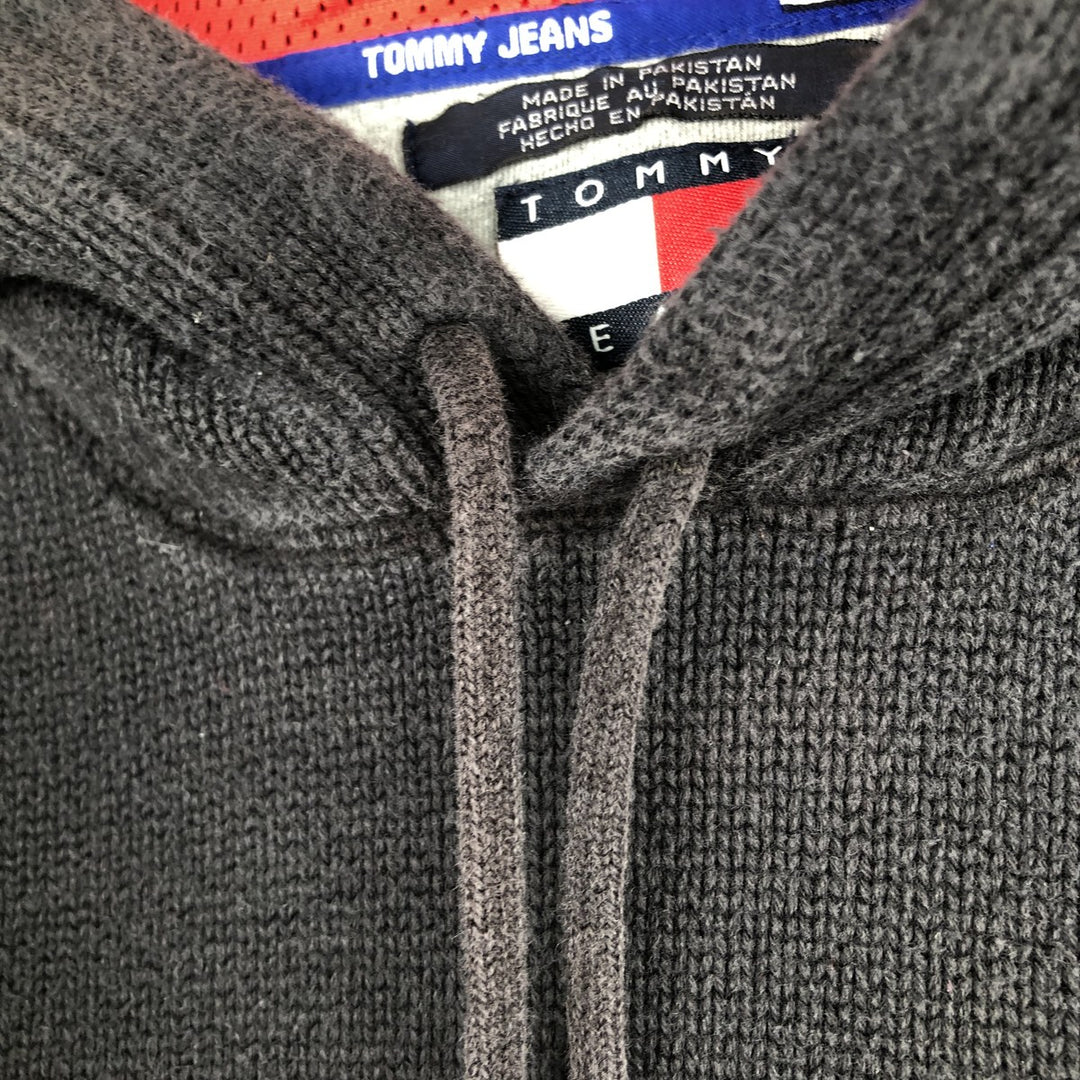 Tommy Hilfiger cotton knit hoodie, men's size XXL (approx.) cotton navy blue type Vintage Second Hand