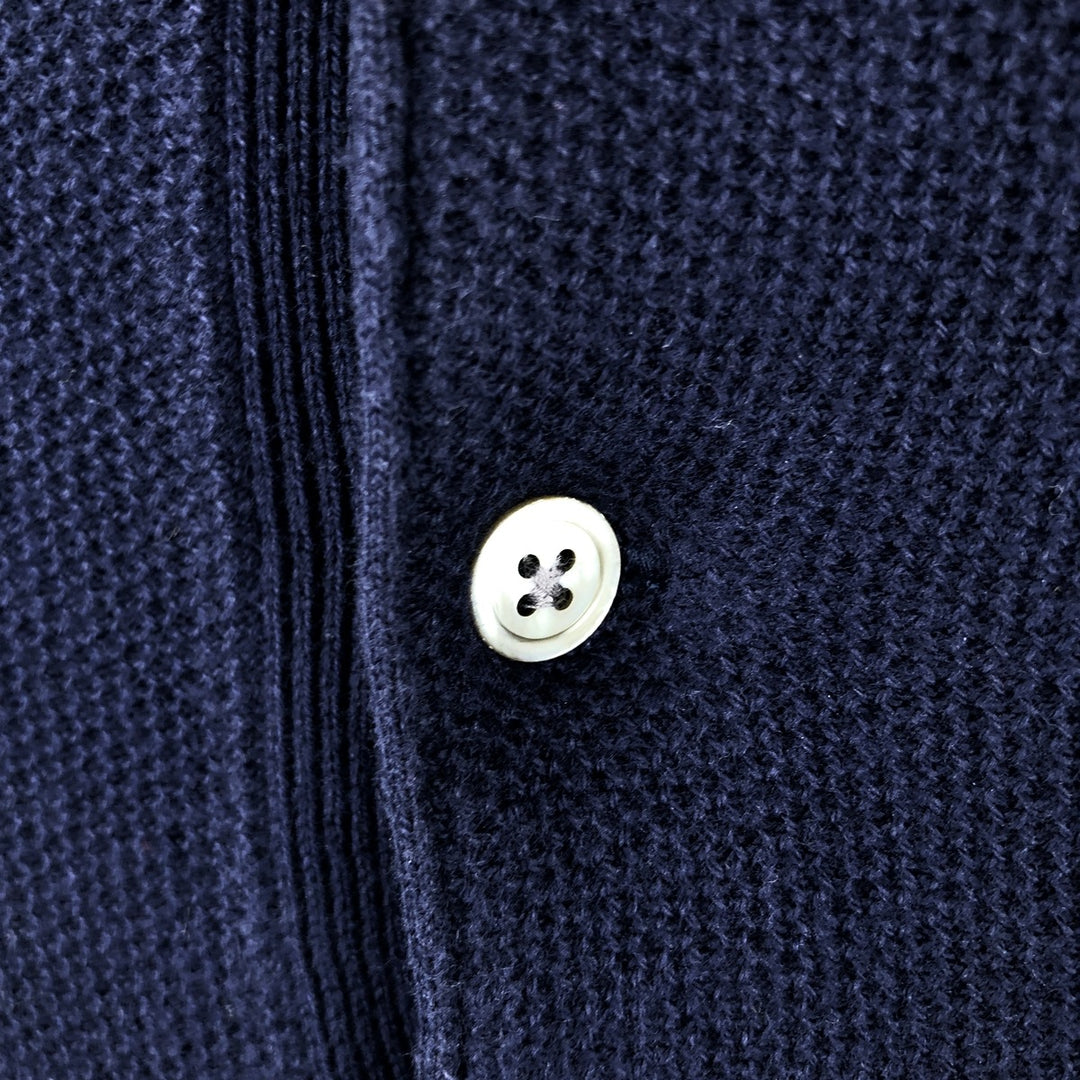 Ralph Lauren POLO GOLF Polo Knit Sweater, Men's Size XXL (approx.) cotton navy blue type Vintage Second Hand