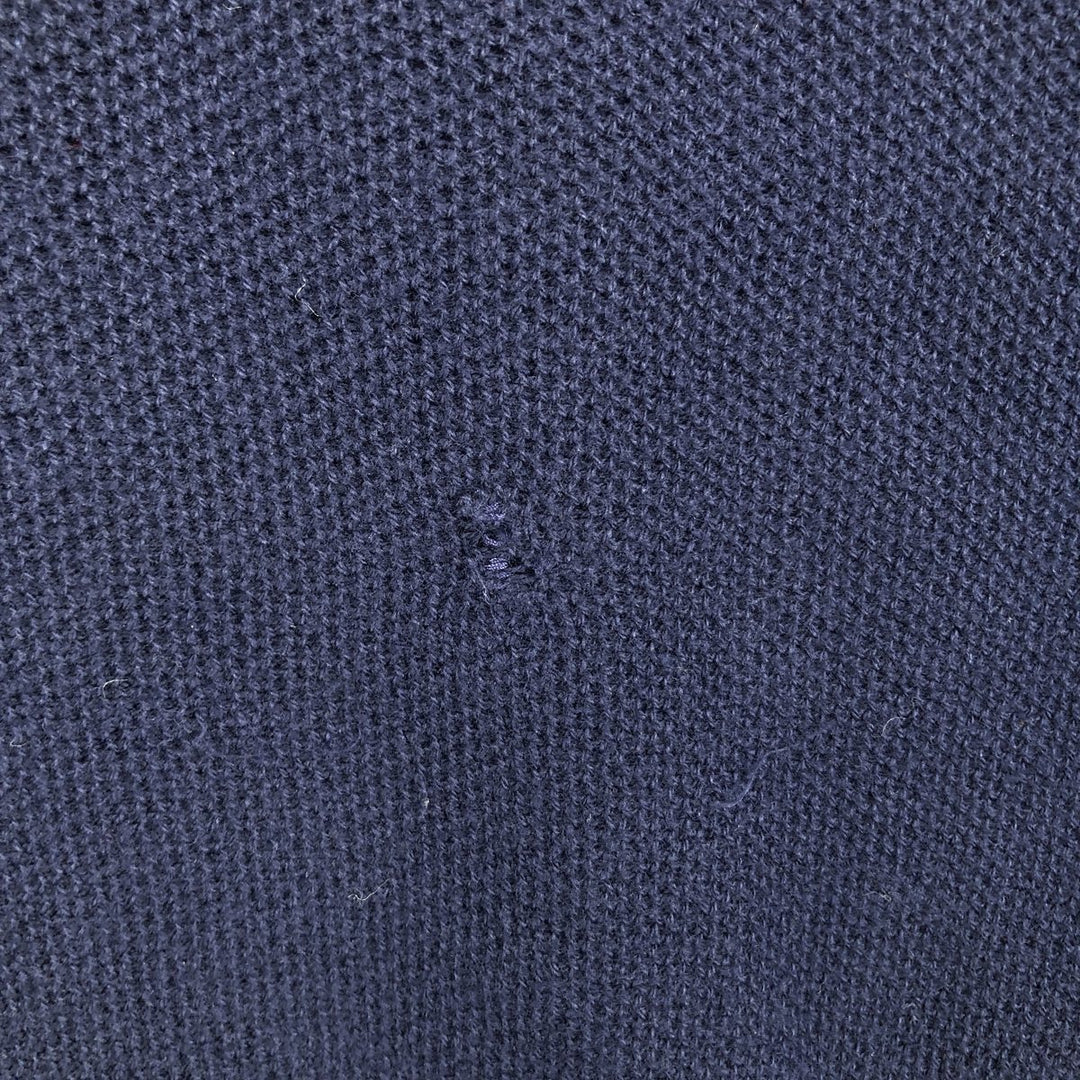 Ralph Lauren POLO GOLF Polo Knit Sweater, Men's Size XXL (approx.) cotton navy blue type Vintage Second Hand