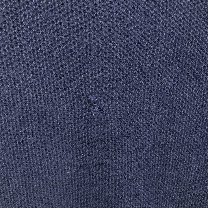 Ralph Lauren POLO GOLF Polo Knit Sweater, Men's Size XXL (approx.) cotton navy blue type Vintage Second Hand