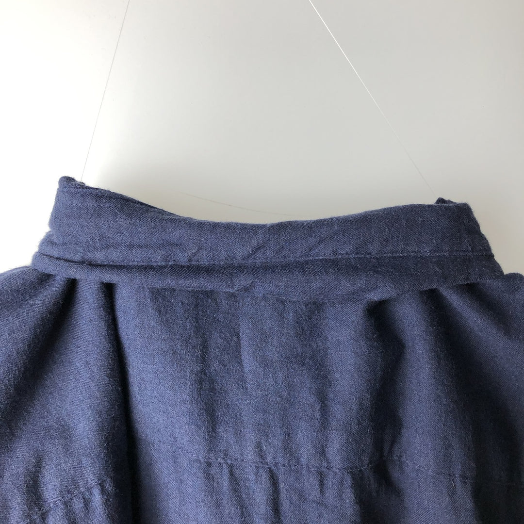 Patagonia ORGANIC COTTON 53900FA19 Long-Sleeve Button-Down Flannel Shirt, Men's XL (approx.) Organic cotton navy blue type Vintage Second Hand