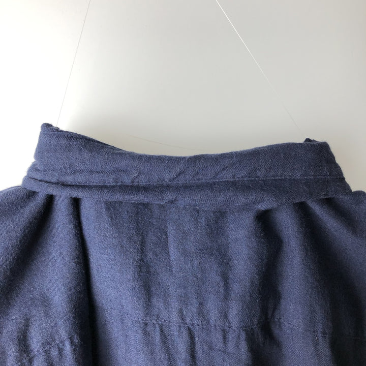 Patagonia ORGANIC COTTON 53900FA19 Long-Sleeve Button-Down Flannel Shirt, Men's XL (approx.) Organic cotton navy blue type Vintage Second Hand