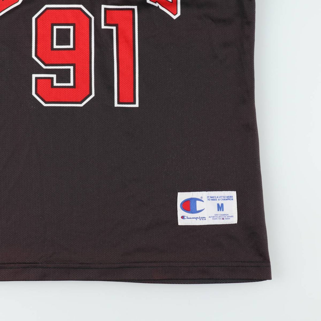 Champion MLB Chicago Cubs Mesh Tank Top Game Shirt, Made in Italy, Men's Size M (approx.) polyester black type Vintage Second Hand