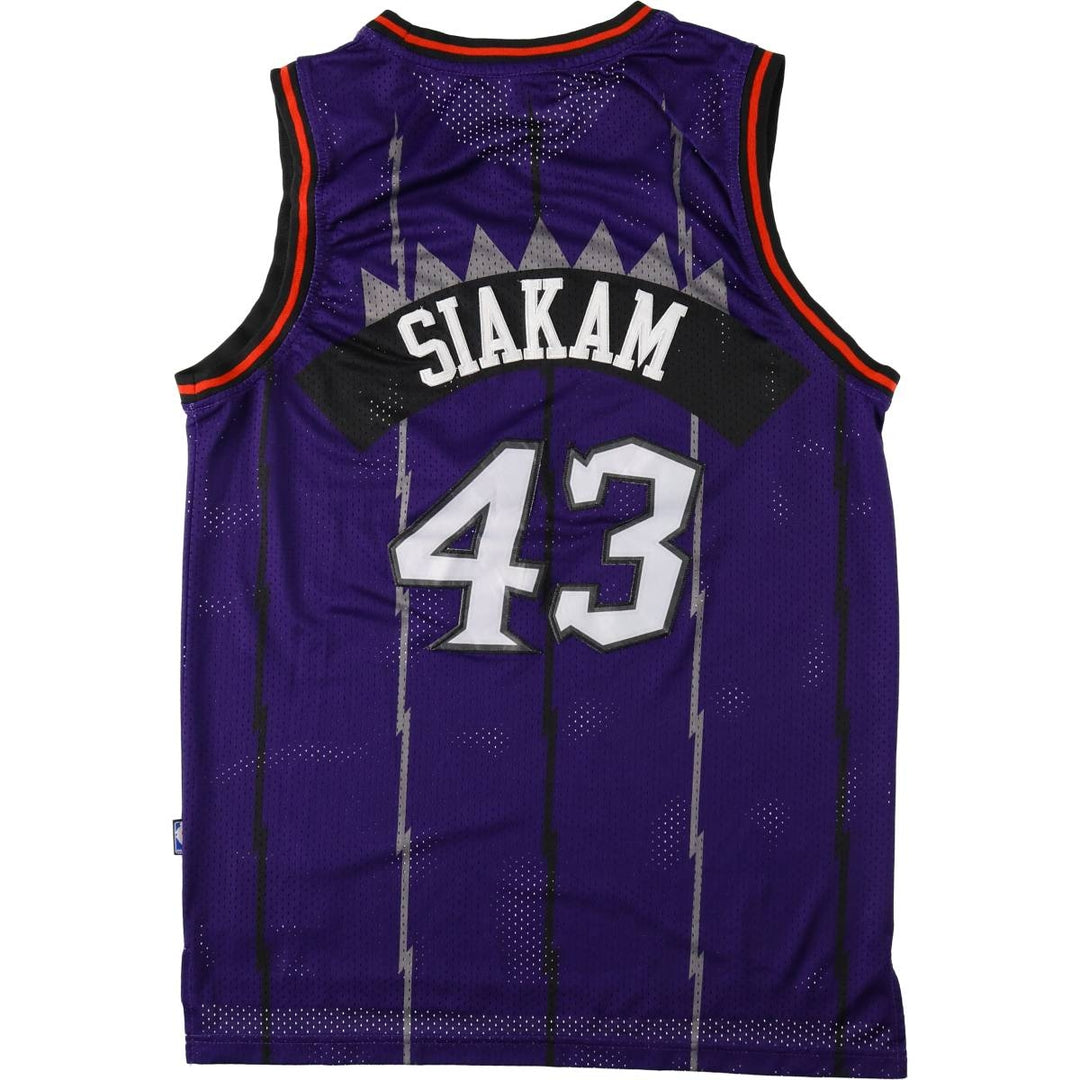 ~2000'S Nike TEAM NBA Toronto Raptors Mesh Game Shirt Replica Uniform (Men's Size L) unclear purple type Vintage Second Hand