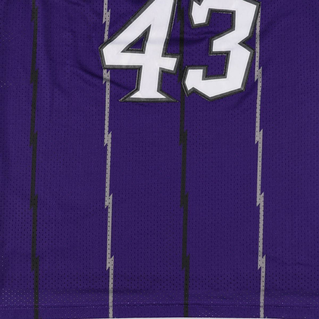 ~2000'S Nike TEAM NBA Toronto Raptors Mesh Game Shirt Replica Uniform (Men's Size L) unclear purple type Vintage Second Hand