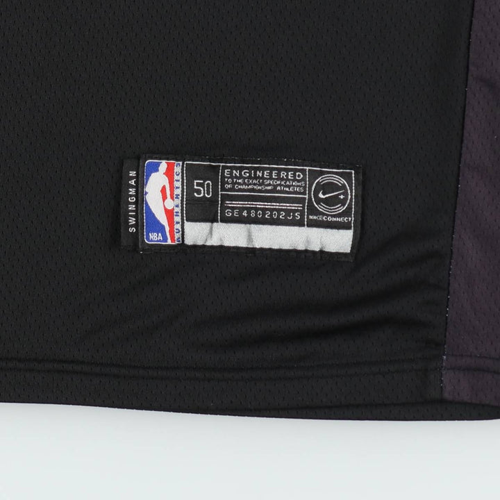 Nike SWINGMAN NBA Toronto Raptors V-Neck Mesh Game Shirt Replica Uniform (Men's XXL equivalent) unclear black type Vintage Second Hand