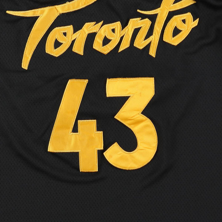 Nike SWINGMAN NBA Toronto Raptors V-Neck Mesh Game Shirt Replica Uniform (Men's XXL equivalent) unclear black type Vintage Second Hand