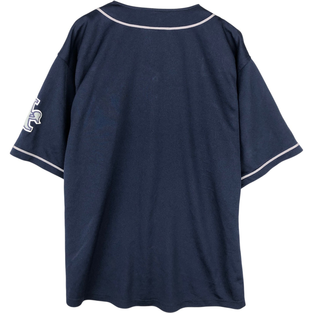 MLB Los Angeles Dodgers Game Shirt Baseball Shirt Men's Size L (approx.) polyester navy blue type Vintage Second Hand