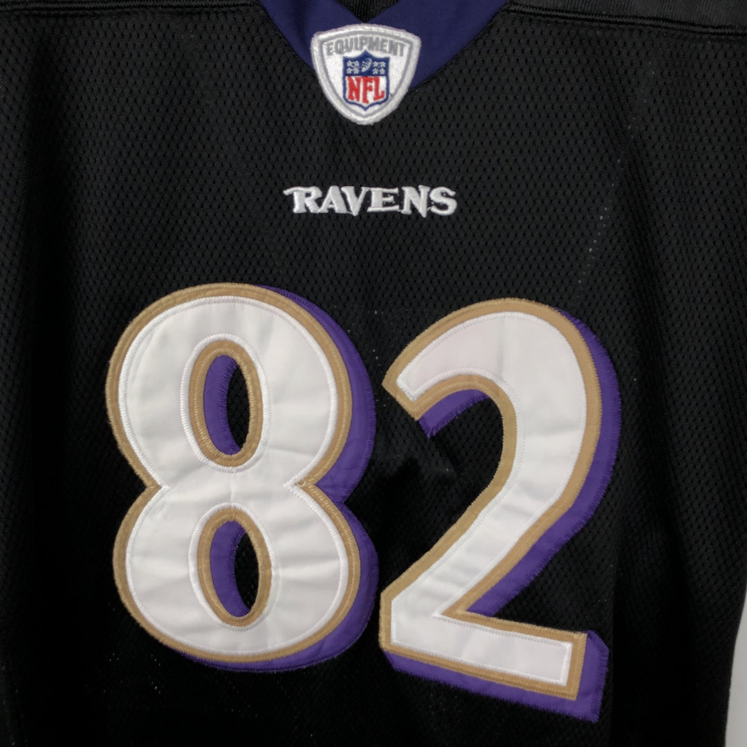 Reebok NFL Baltimore Ravens V-Neck Mesh Game Shirt Football Shirt Men's XL (approx.) unclear black type Vintage Second Hand