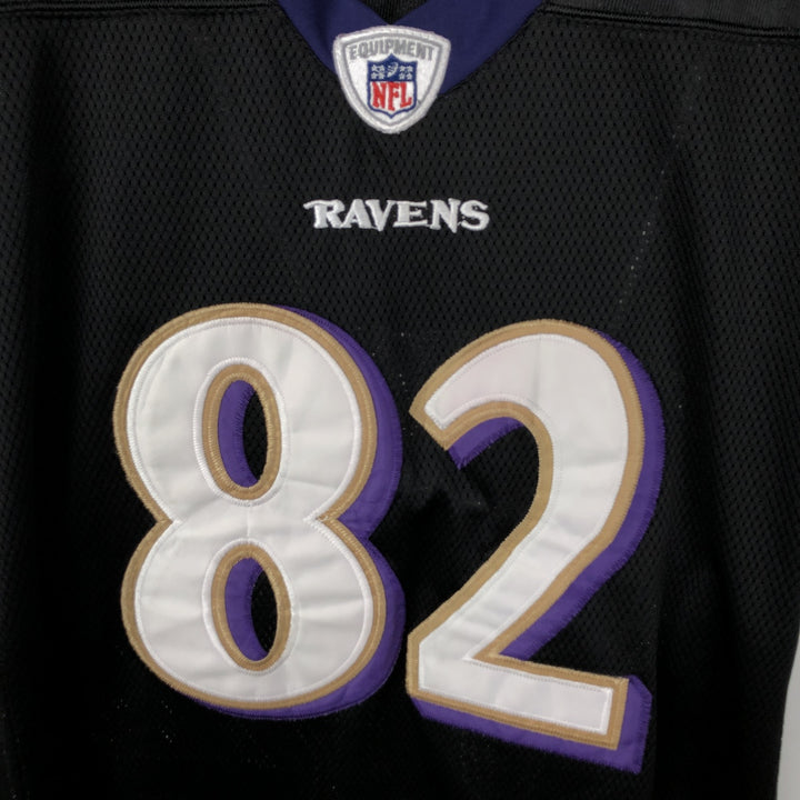 Reebok NFL Baltimore Ravens V-Neck Mesh Game Shirt Football Shirt Men's XL (approx.) unclear black type Vintage Second Hand