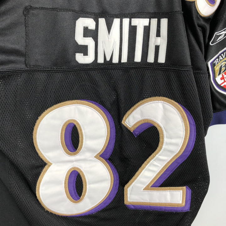 Reebok NFL Baltimore Ravens V-Neck Mesh Game Shirt Football Shirt Men's XL (approx.) unclear black type Vintage Second Hand