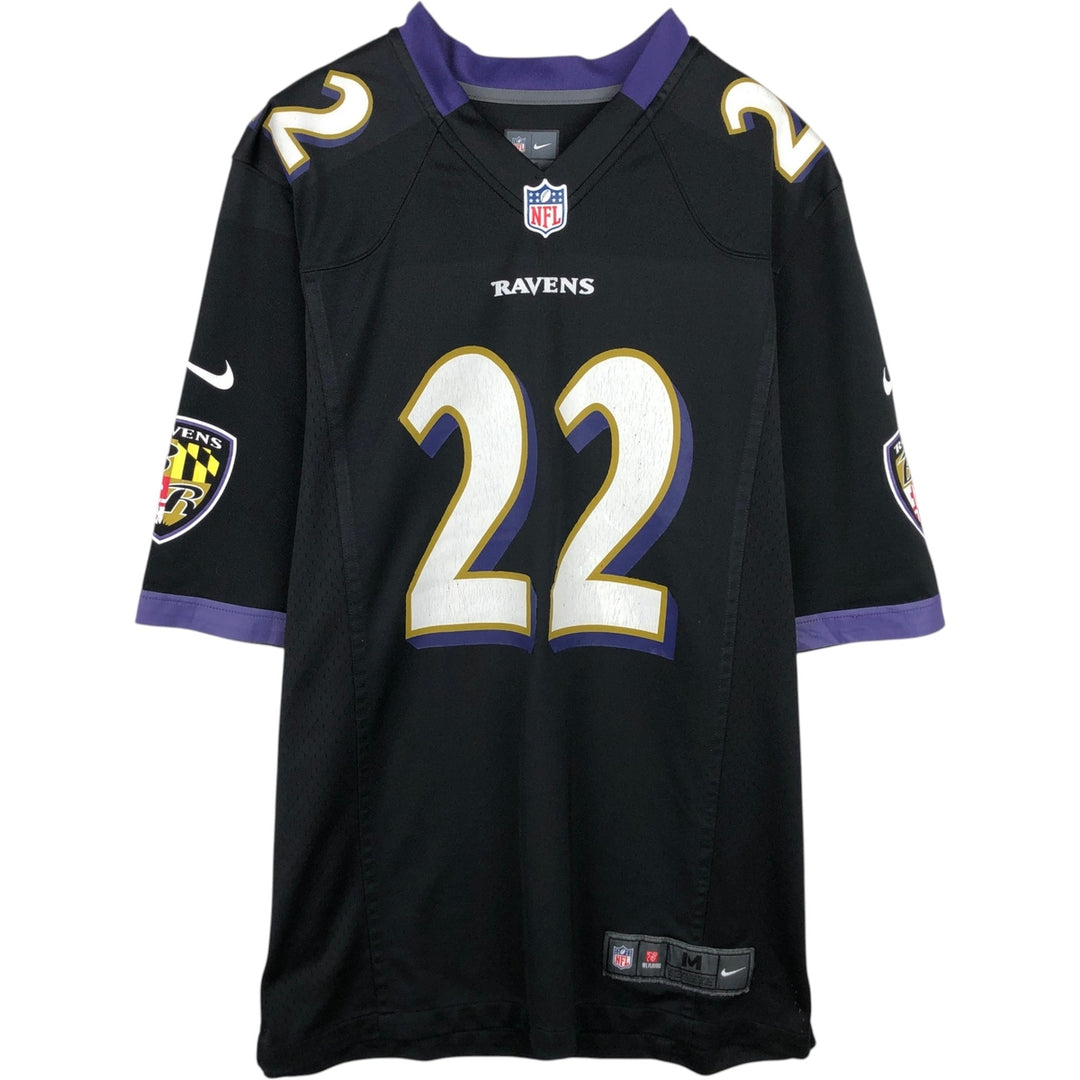 Nike NFL Baltimore Ravens V-neck Game Shirt Football Shirt (Men's Size M) polyester black type Vintage Second Hand