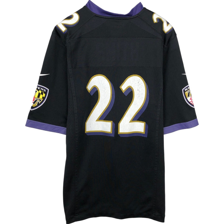 Nike NFL Baltimore Ravens V-neck Game Shirt Football Shirt (Men's Size M) polyester black type Vintage Second Hand