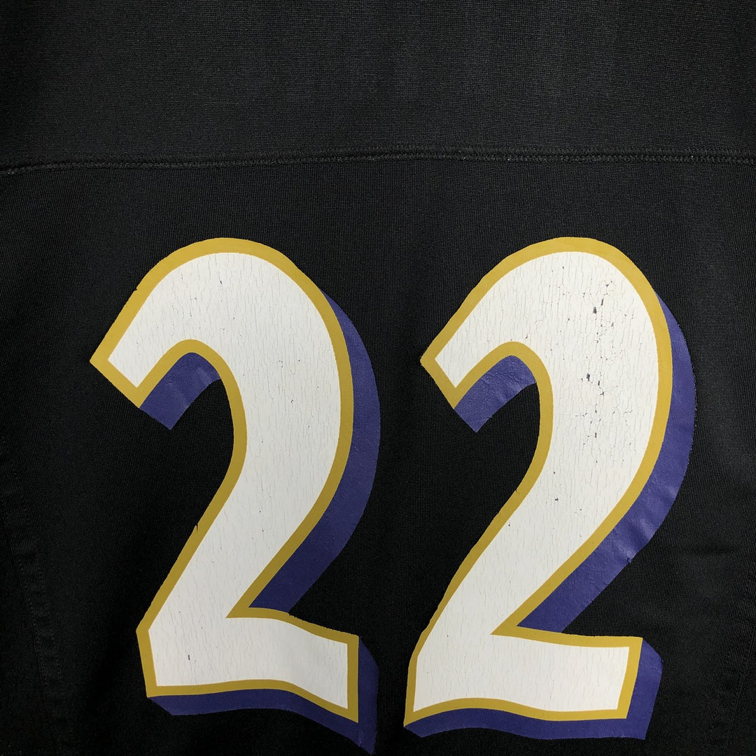 Nike NFL Baltimore Ravens V-neck Game Shirt Football Shirt (Men's Size M) polyester black type Vintage Second Hand