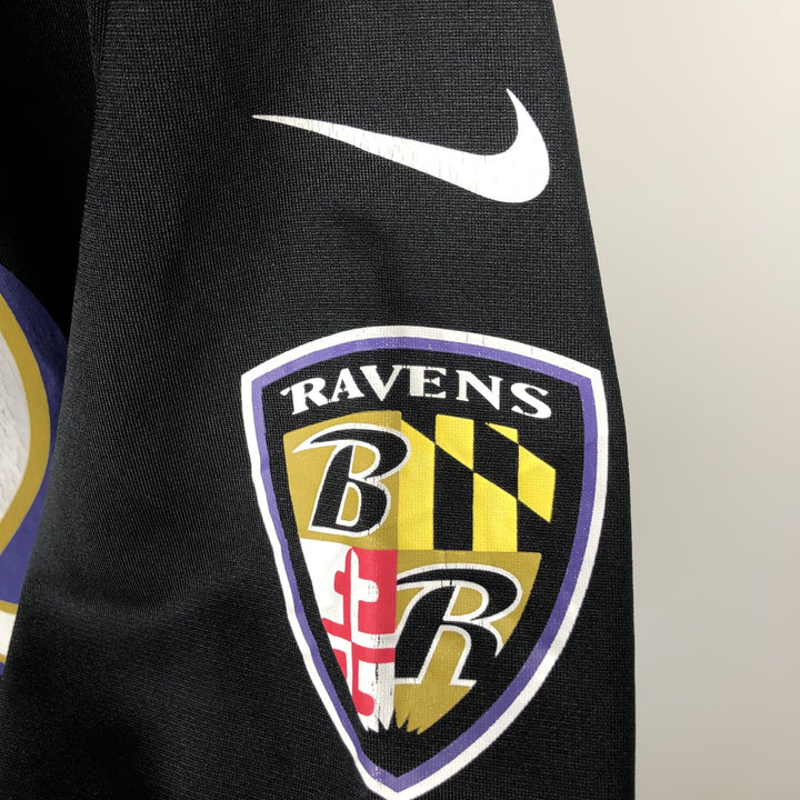 Nike NFL Baltimore Ravens V-neck Game Shirt Football Shirt (Men's Size M) polyester black type Vintage Second Hand