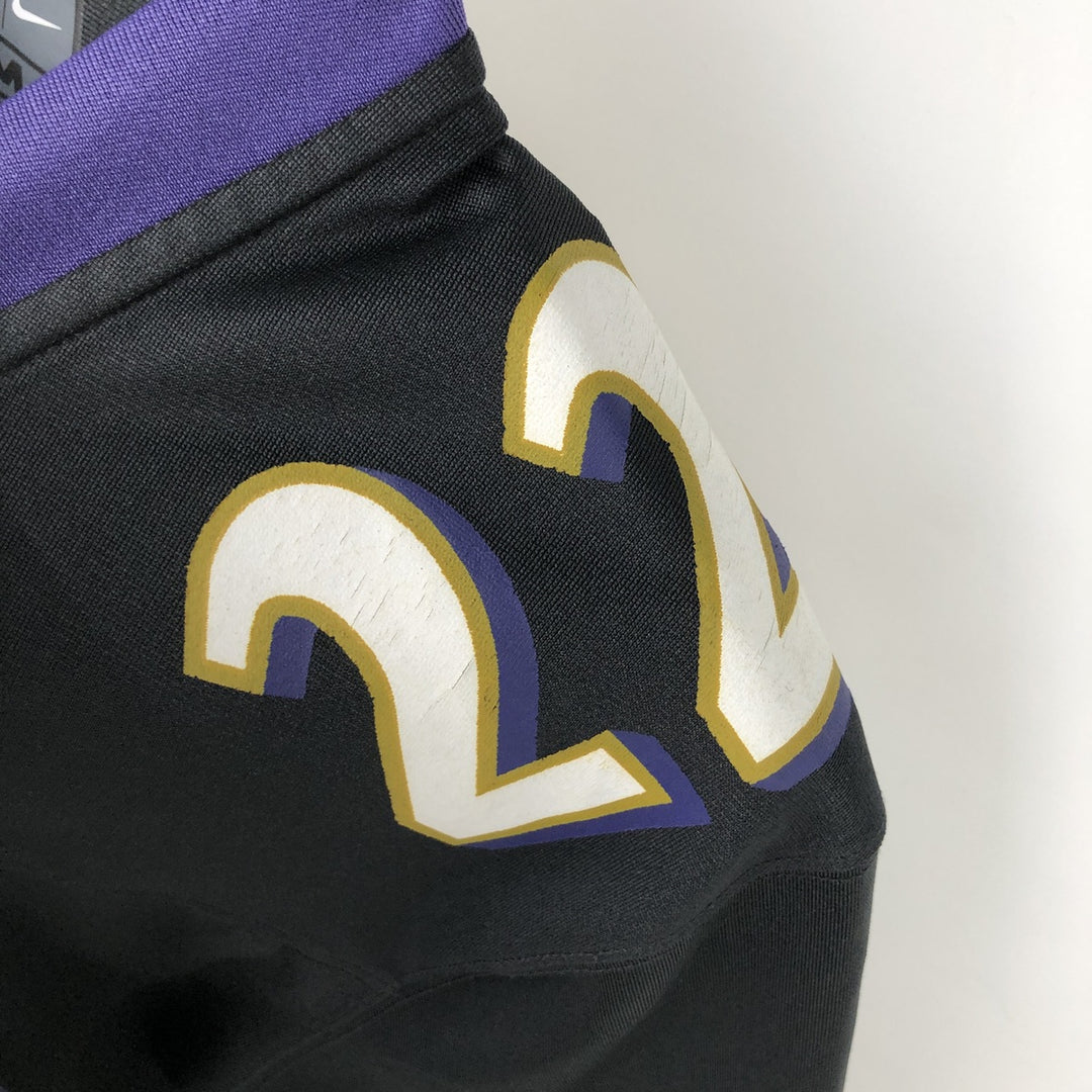 Nike NFL Baltimore Ravens V-neck Game Shirt Football Shirt (Men's Size M) polyester black type Vintage Second Hand