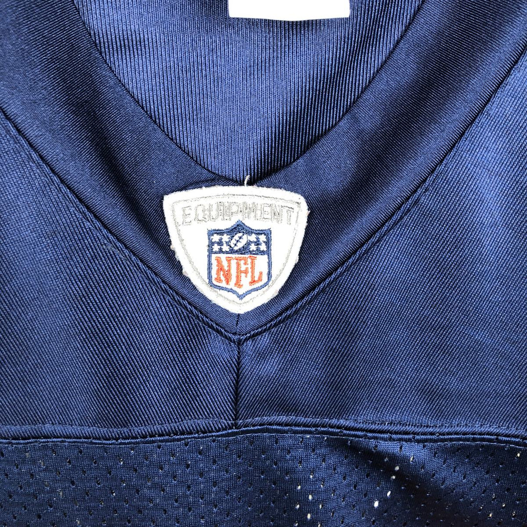 Big Size Reebok NFL Chicago Bears V-Neck Mesh Game Shirt Football Shirt Men's XXXL Equivalent polyester navy blue type Vintage Second Hand