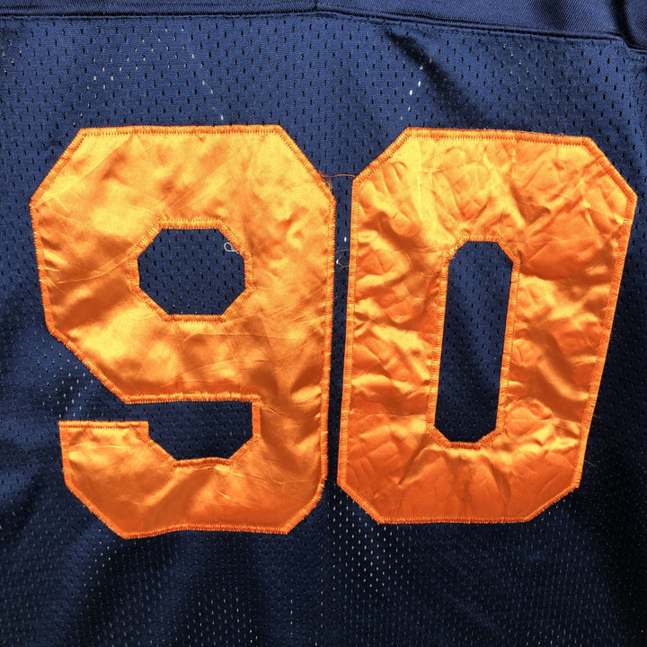 Big Size Reebok NFL Chicago Bears V-Neck Mesh Game Shirt Football Shirt Men's XXXL Equivalent polyester navy blue type Vintage Second Hand