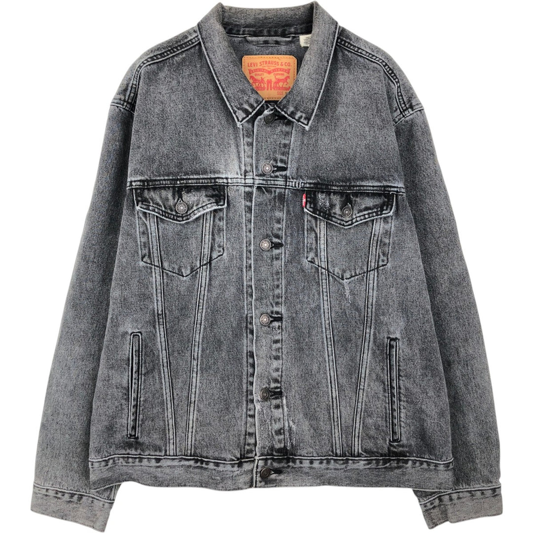 Levi's denim jacket, denim jacket, men's size XL cotton gray type Vintage Second Hand