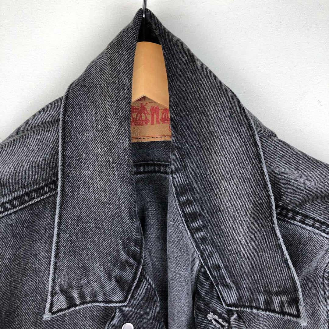 Levi's denim jacket, denim jacket, men's size XL cotton gray type Vintage Second Hand