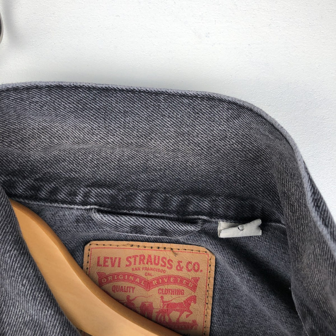 Levi's denim jacket, denim jacket, men's size XL cotton gray type Vintage Second Hand
