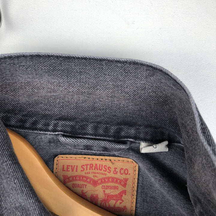 Levi's denim jacket, denim jacket, men's size XL cotton gray type Vintage Second Hand