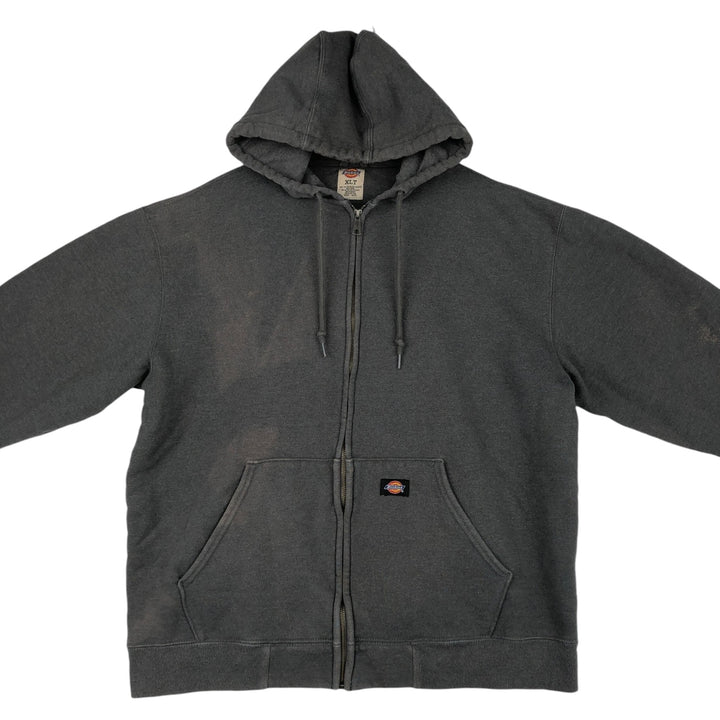 Dickies Sweat Full Zip Hoodie Men's XL cotton gray type Vintage Second Hand