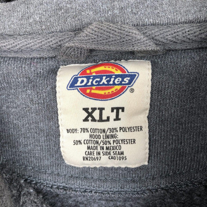 Dickies Sweat Full Zip Hoodie Men's XL cotton gray type Vintage Second Hand