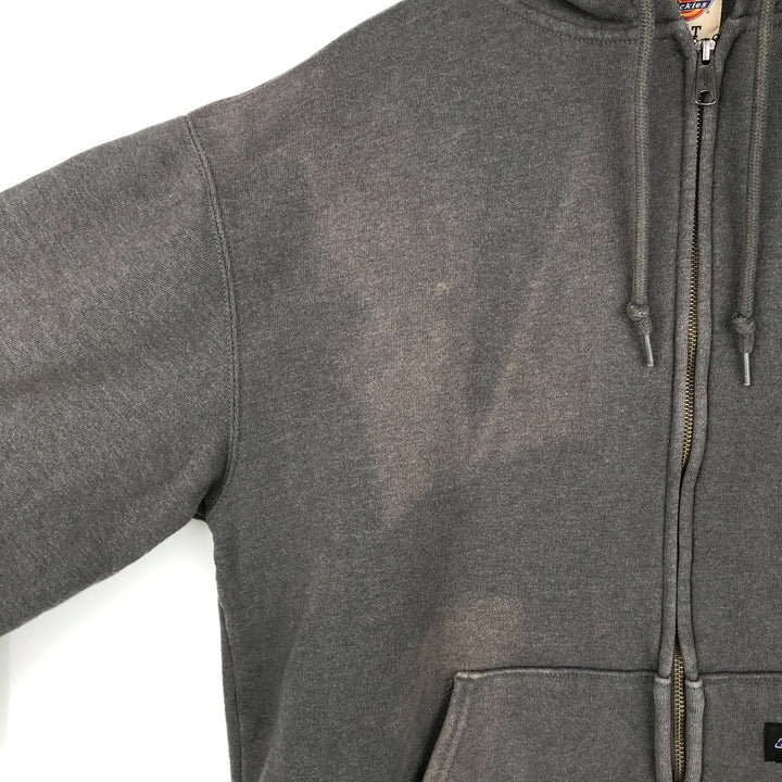 Dickies Sweat Full Zip Hoodie Men's XL cotton gray type Vintage Second Hand
