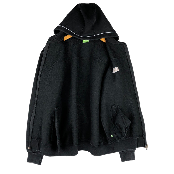 Hugo Boss HUGO BOSS Sweat Full-Zip Hoodie, Men's Size M (approx.) unclear black type Vintage Second Hand