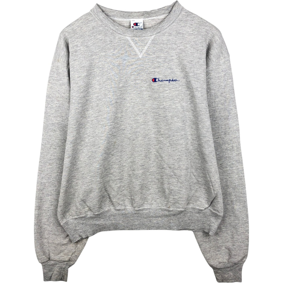 90'S Champion Authentic Athletic Apparel One-Point Logo Sweatshirt, Men's XXL equivalent. cotton gray type Vintage Second Hand