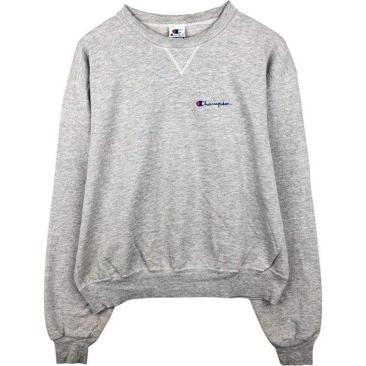 90'S Champion Authentic Athletic Apparel One-Point Logo Sweatshirt, Men's XXL equivalent. cotton gray type Vintage Second Hand