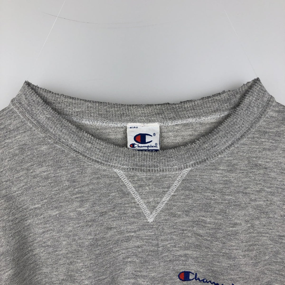 90'S Champion Authentic Athletic Apparel One-Point Logo Sweatshirt, Men's XXL equivalent. cotton gray type Vintage Second Hand