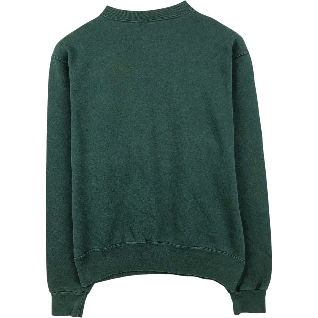 90'S Champion AUTHENTIC ATHLETIC APPAREL One-Point Logo Sweatshirt, Made in USA, Men's Size L (approx.) cotton Green type dark green Vintage Second Hand