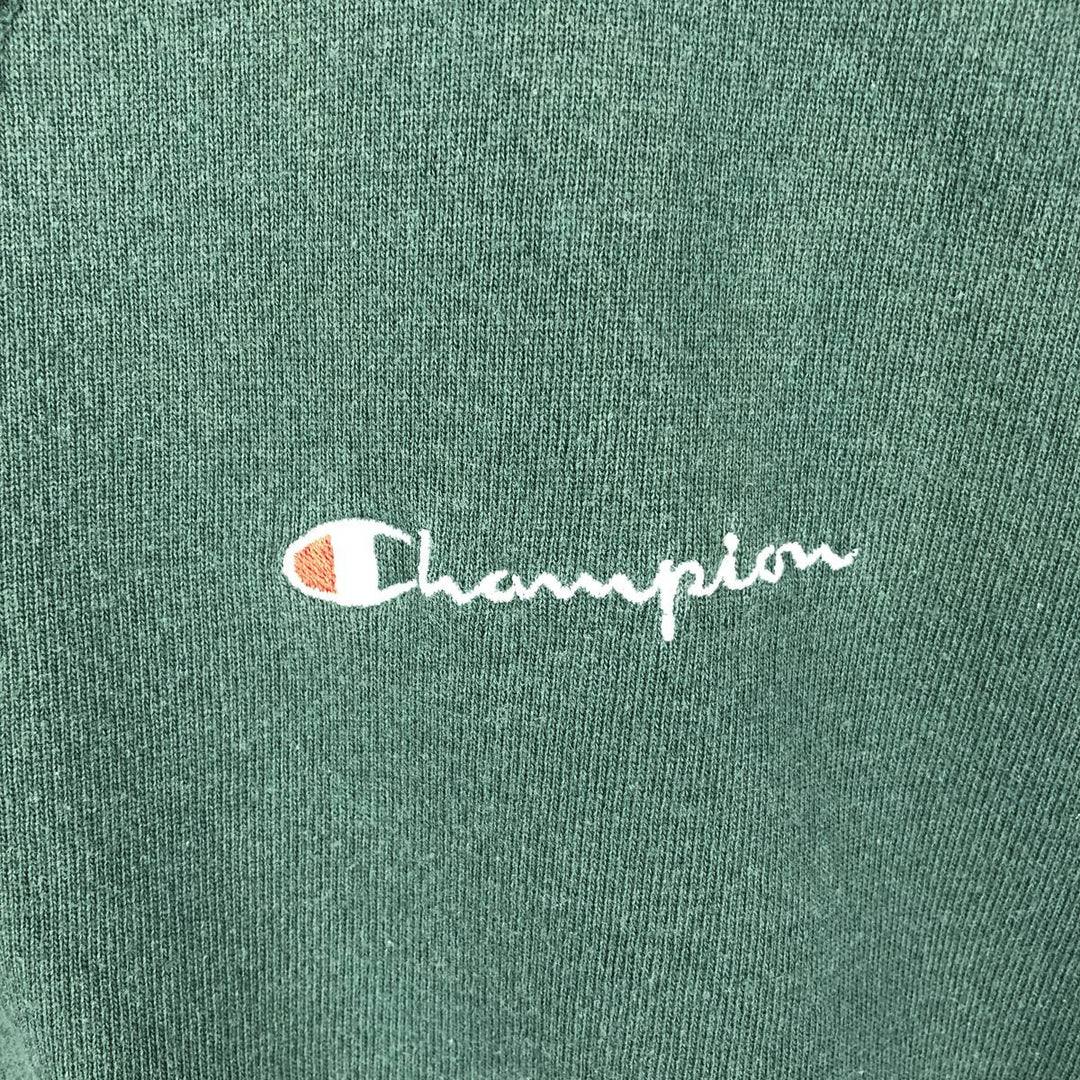 90'S Champion AUTHENTIC ATHLETIC APPAREL One-Point Logo Sweatshirt, Made in USA, Men's Size L (approx.) cotton Green type dark green Vintage Second Hand