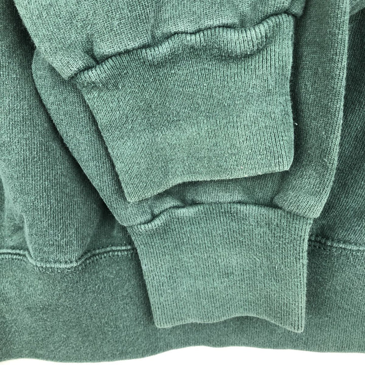 90'S Champion AUTHENTIC ATHLETIC APPAREL One-Point Logo Sweatshirt, Made in USA, Men's Size L (approx.) cotton Green type dark green Vintage Second Hand