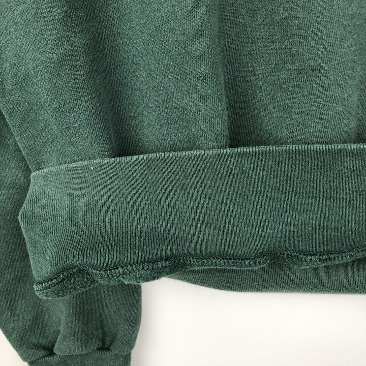 90'S Champion AUTHENTIC ATHLETIC APPAREL One-Point Logo Sweatshirt, Made in USA, Men's Size L (approx.) cotton Green type dark green Vintage Second Hand