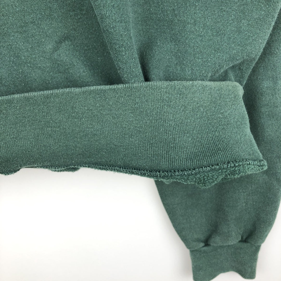 90'S Champion AUTHENTIC ATHLETIC APPAREL One-Point Logo Sweatshirt, Made in USA, Men's Size L (approx.) cotton Green type dark green Vintage Second Hand