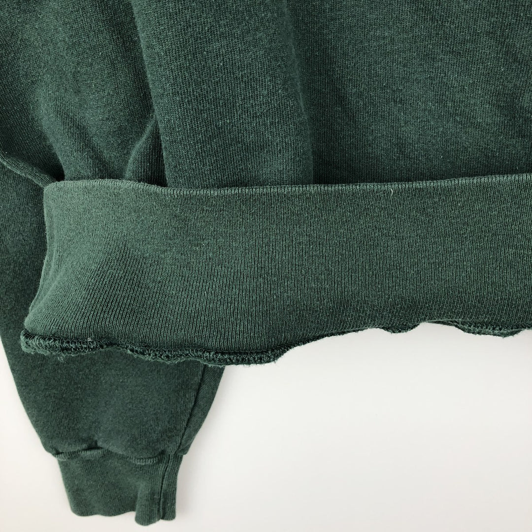 90'S Champion AUTHENTIC ATHLETIC APPAREL One-Point Logo Sweatshirt, Made in USA, Men's Size L (approx.) cotton Green type dark green Vintage Second Hand