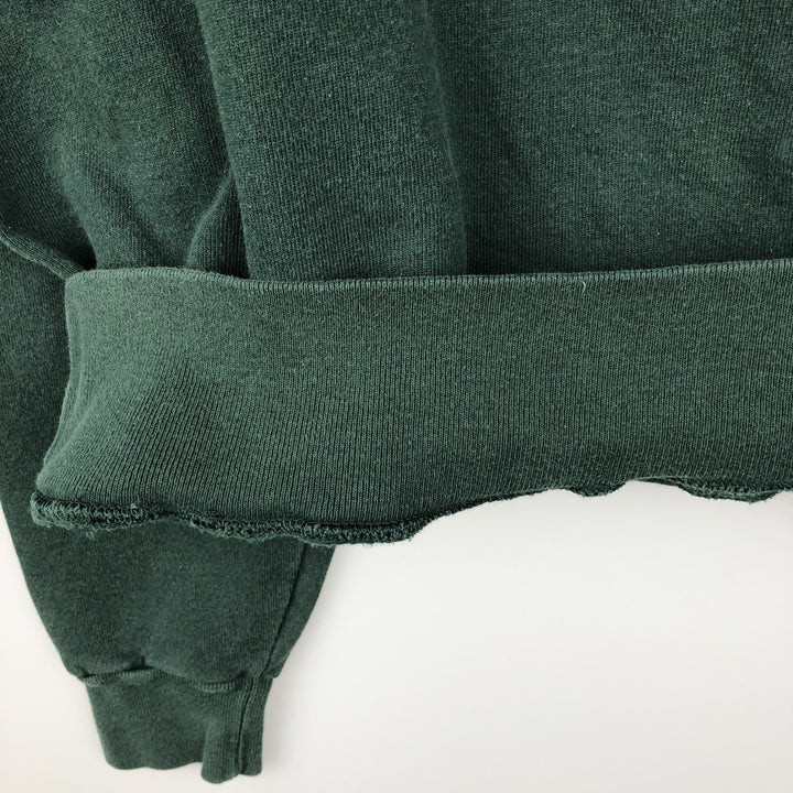 90'S Champion AUTHENTIC ATHLETIC APPAREL One-Point Logo Sweatshirt, Made in USA, Men's Size L (approx.) cotton Green type dark green Vintage Second Hand