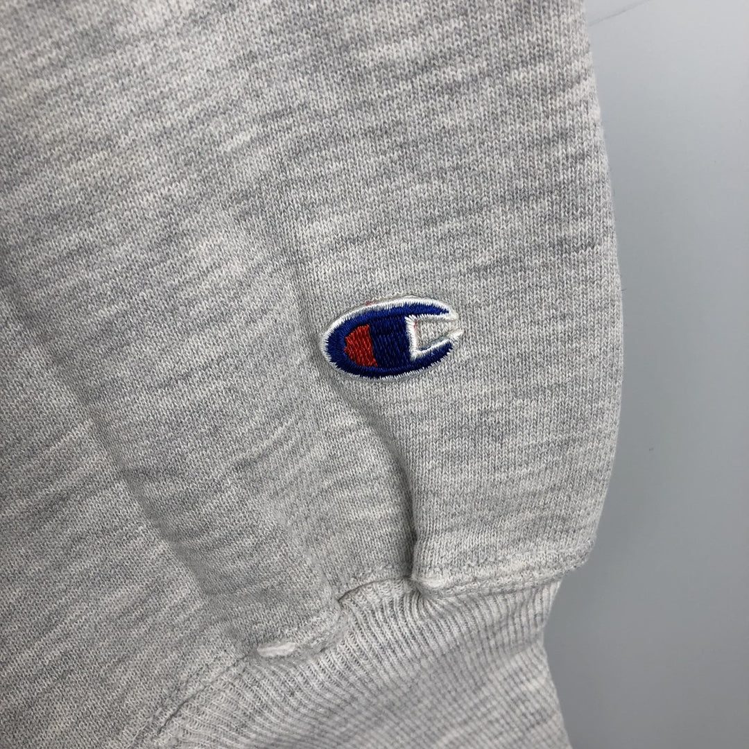 90'S Champion Reverse Weave Embroidered Tag College Sweatshirt, Men's Size L (Equivalent), Vintage cotton gray type Vintage Second Hand