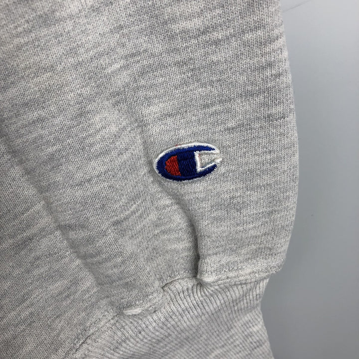 90'S Champion Reverse Weave Embroidered Tag College Sweatshirt, Men's Size L (Equivalent), Vintage cotton gray type Vintage Second Hand