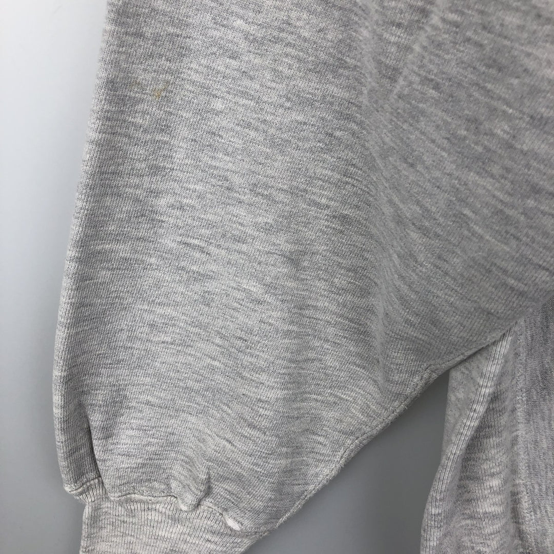 90'S Champion Reverse Weave Embroidered Tag College Sweatshirt, Men's Size L (Equivalent), Vintage cotton gray type Vintage Second Hand
