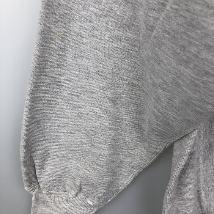 90'S Champion Reverse Weave Embroidered Tag College Sweatshirt, Men's Size L (Equivalent), Vintage cotton gray type Vintage Second Hand