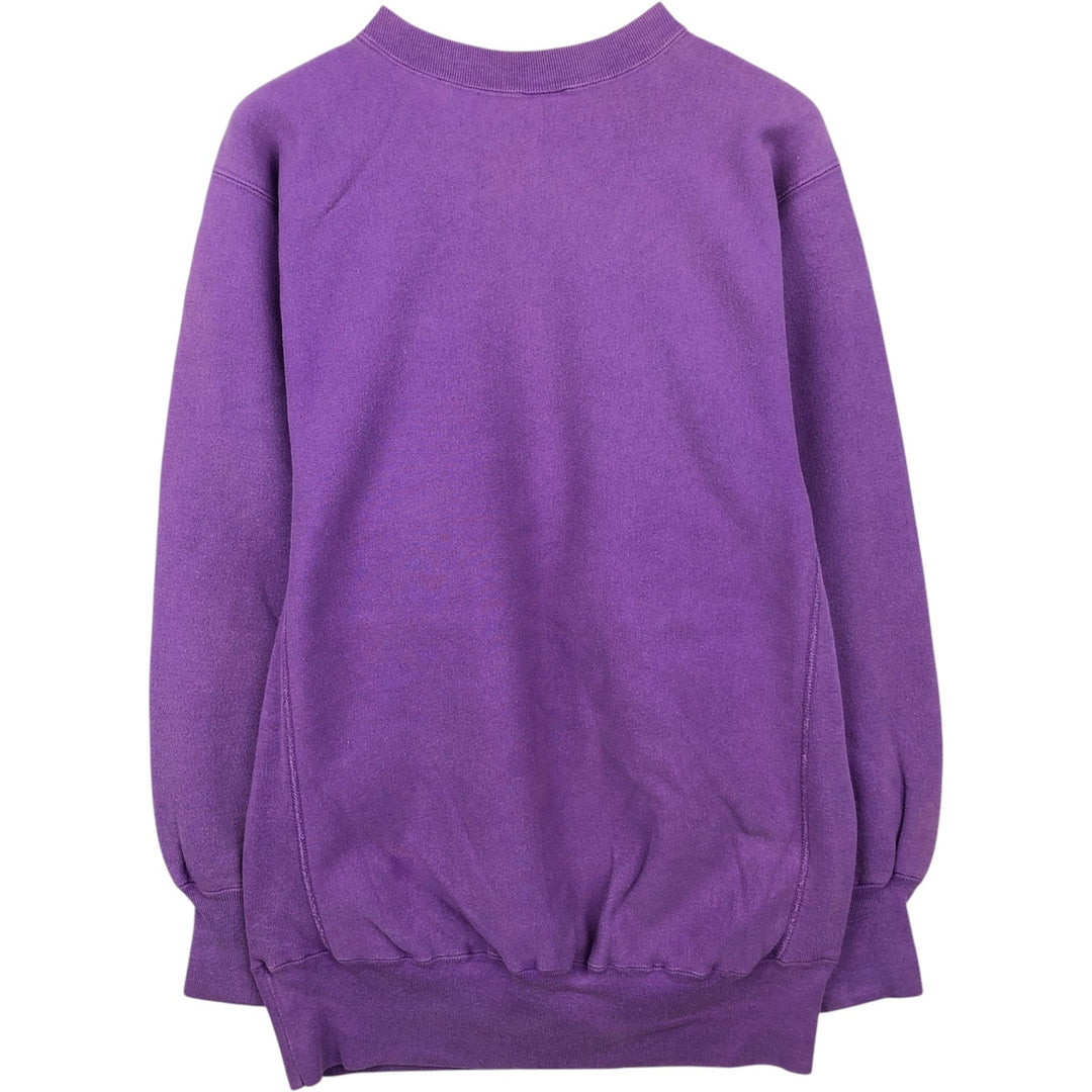 90'S Champion Reverse Weave College Sweatshirt, Made in USA, Men's XXL equivalent, Vintage cotton purple type Vintage Second Hand